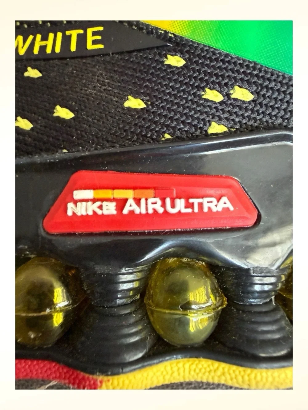 Nike Off-White Air Ultra Shox Custom Rainbow Sneakers, Size 7, ! NEW ! - Picture 12 of 13